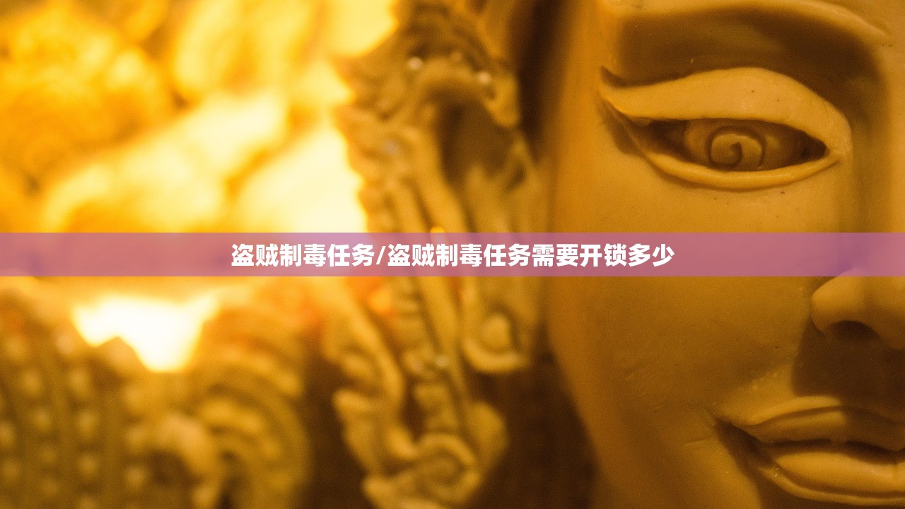 盗贼制毒任务/盗贼制毒任务需要开锁多少