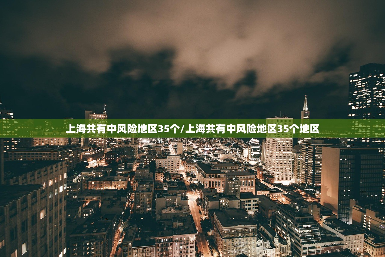 上海共有中风险地区35个/上海共有中风险地区35个地区