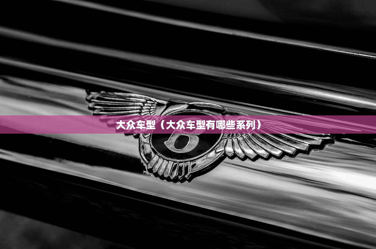大众车型（大众车型有哪些系列）