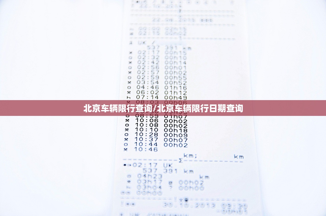北京车辆限行查询/北京车辆限行日期查询