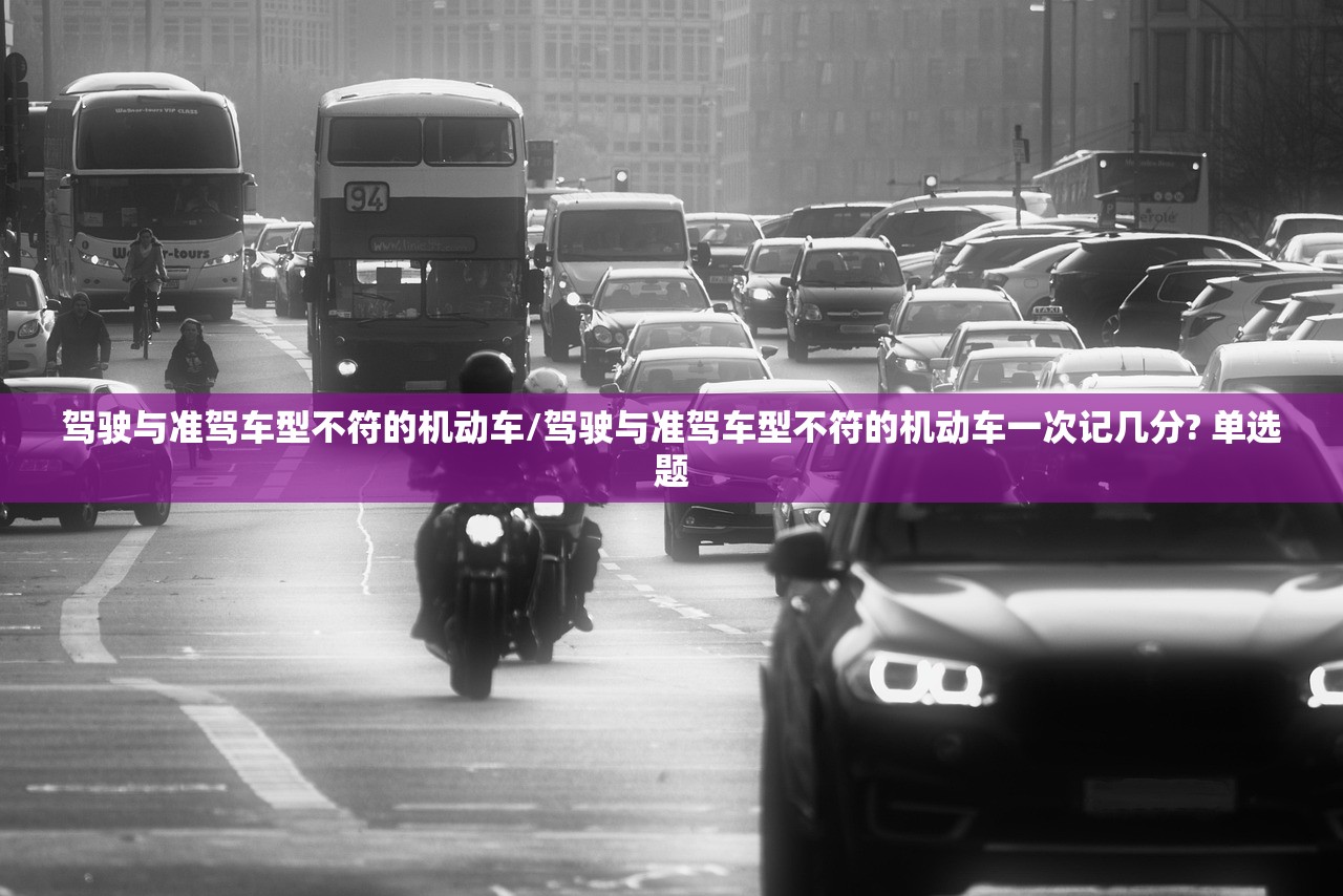 驾驶与准驾车型不符的机动车/驾驶与准驾车型不符的机动车一次记几分? 单选题
