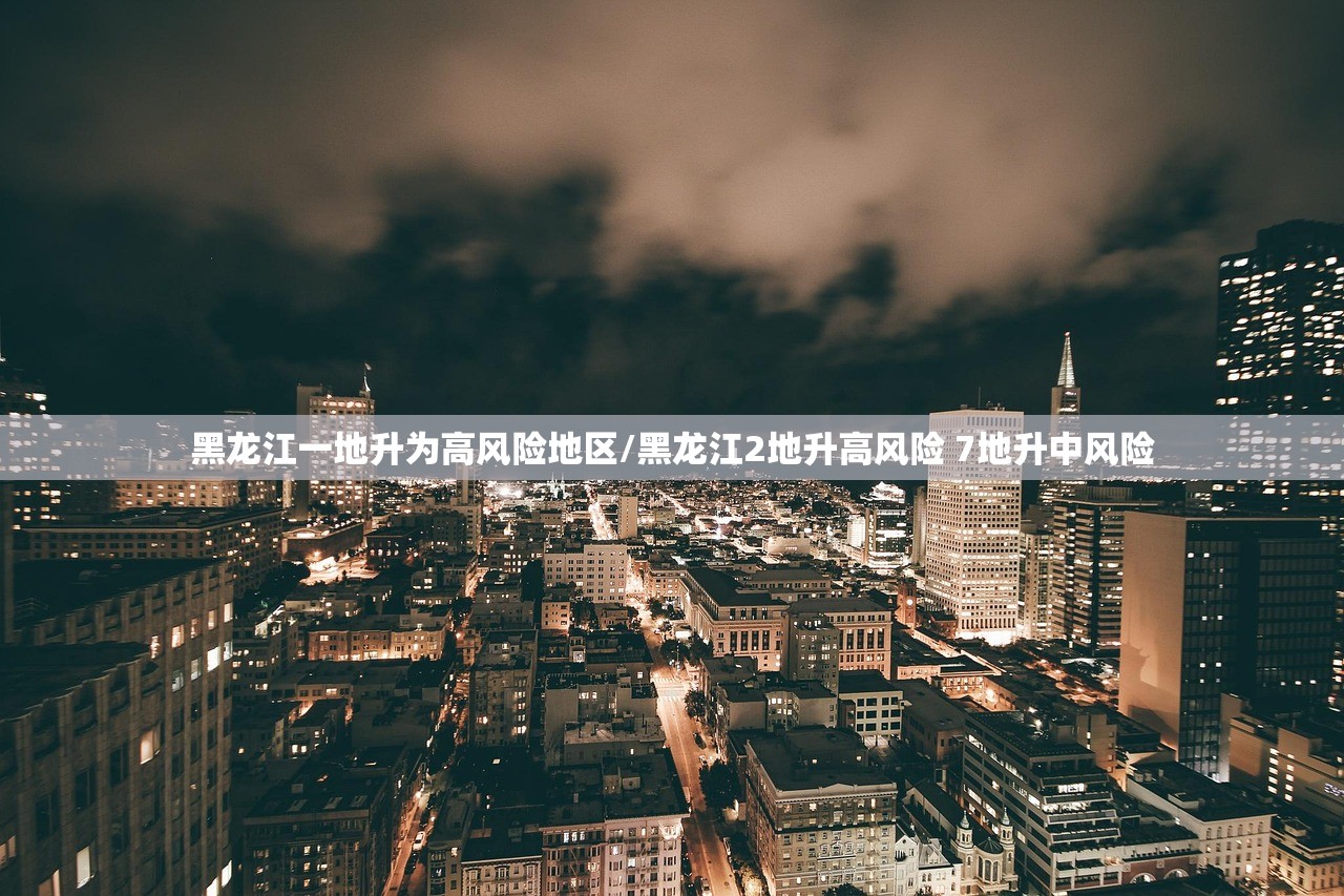 黑龙江一地升为高风险地区/黑龙江2地升高风险 7地升中风险