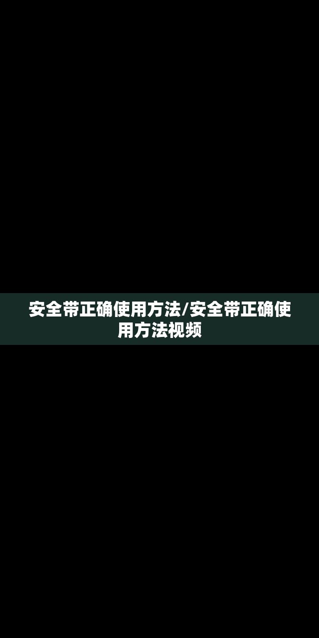 安全带正确使用方法/安全带正确使用方法视频