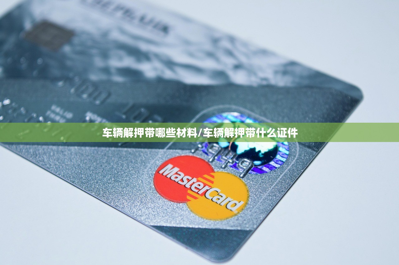 车辆解押带哪些材料/车辆解押带什么证件