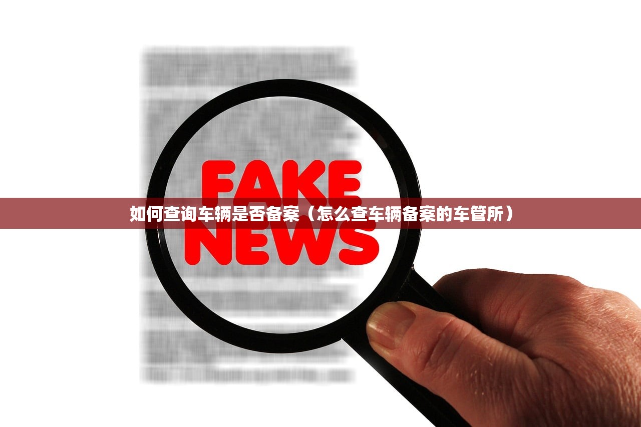 如何查询车辆是否备案（怎么查车辆备案的车管所）