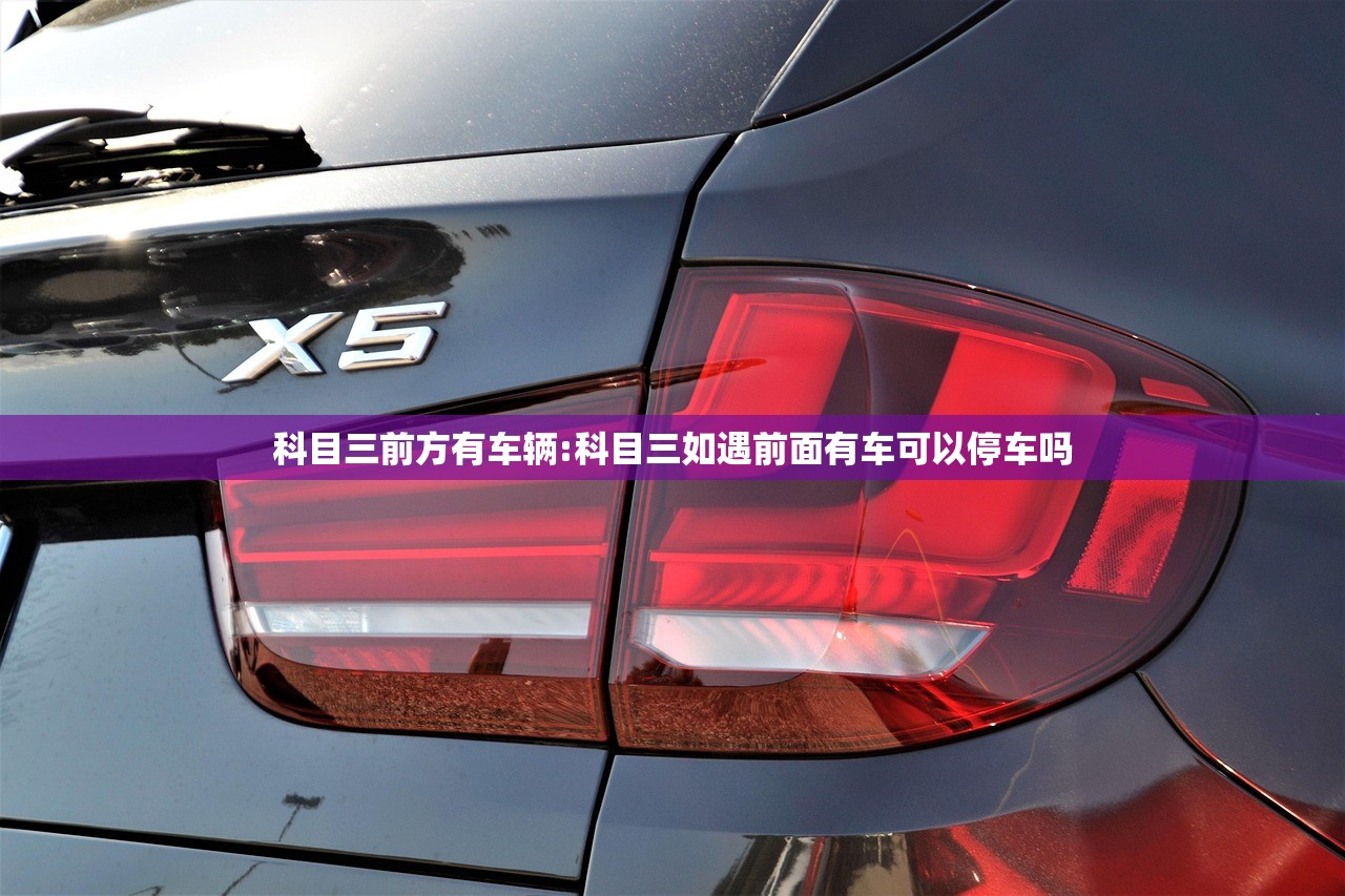 科目三前方有车辆:科目三如遇前面有车可以停车吗