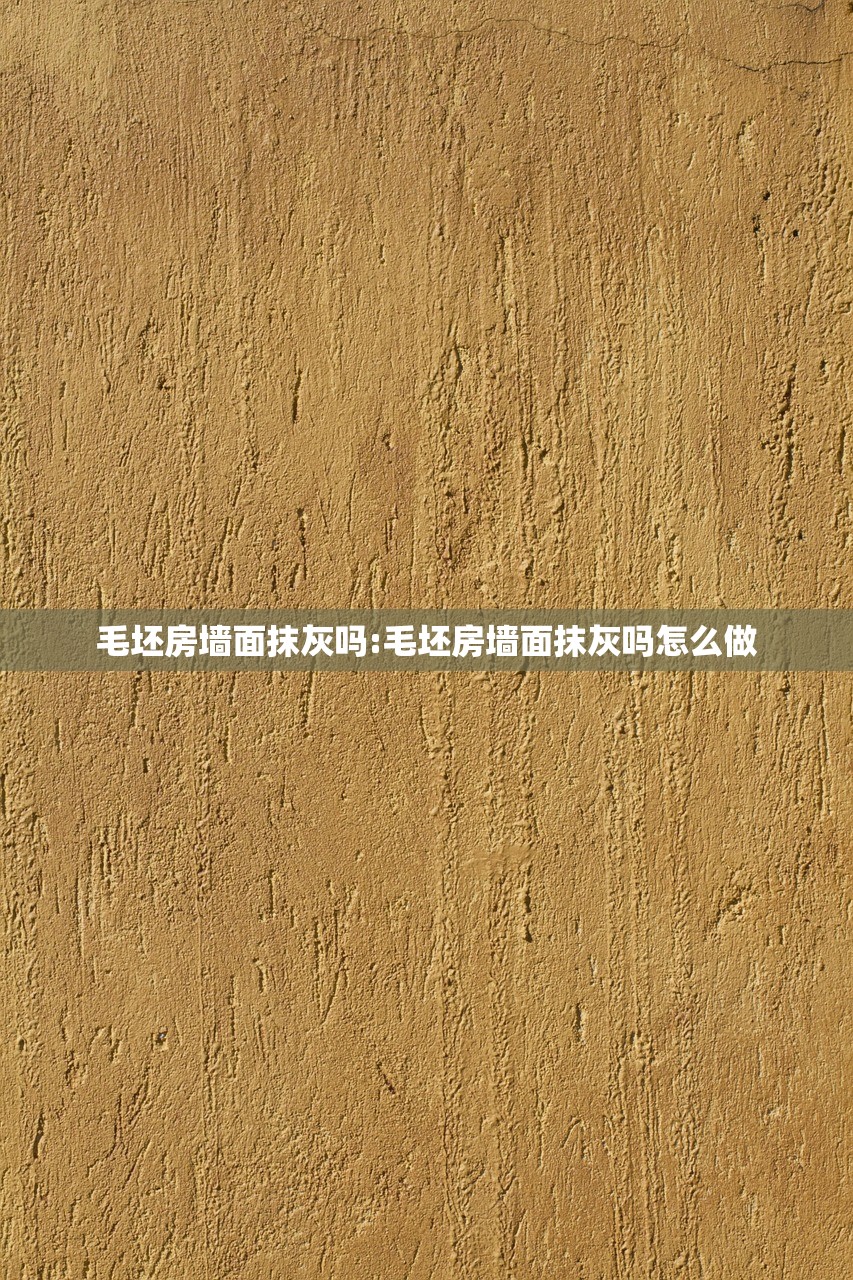 毛坯房墙面抹灰吗:毛坯房墙面抹灰吗怎么做