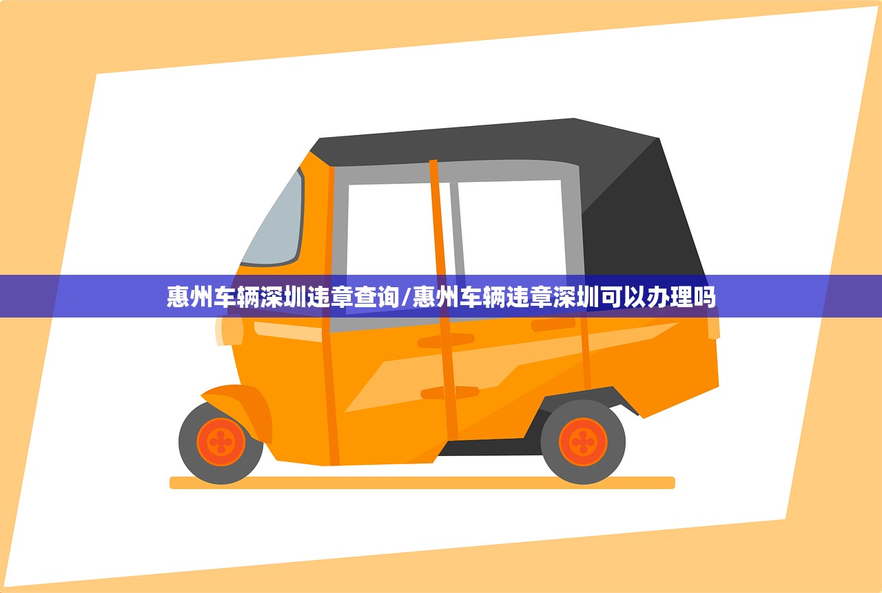 惠州车辆深圳违章查询/惠州车辆违章深圳可以办理吗
