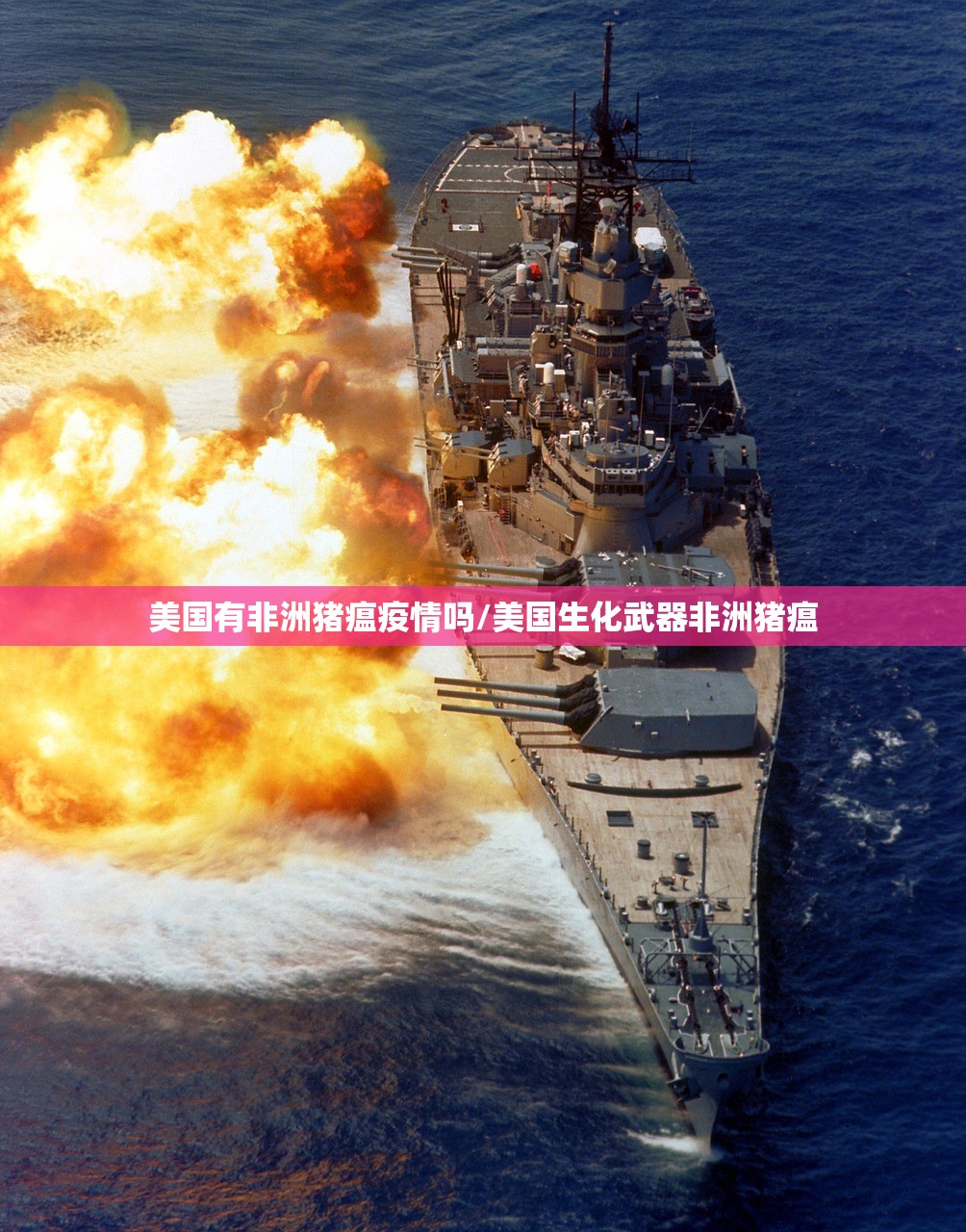 美国有非洲猪瘟疫情吗/美国生化武器非洲猪瘟