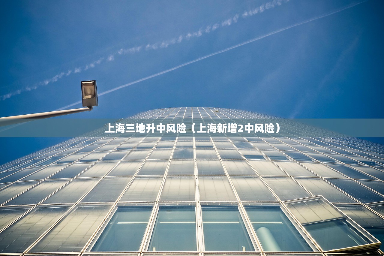 上海三地升中风险（上海新增2中风险）