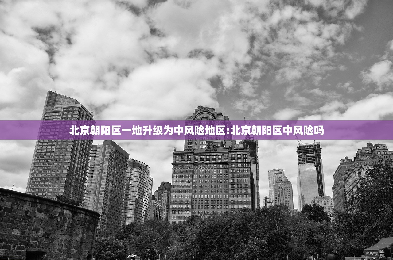 北京朝阳区一地升级为中风险地区:北京朝阳区中风险吗