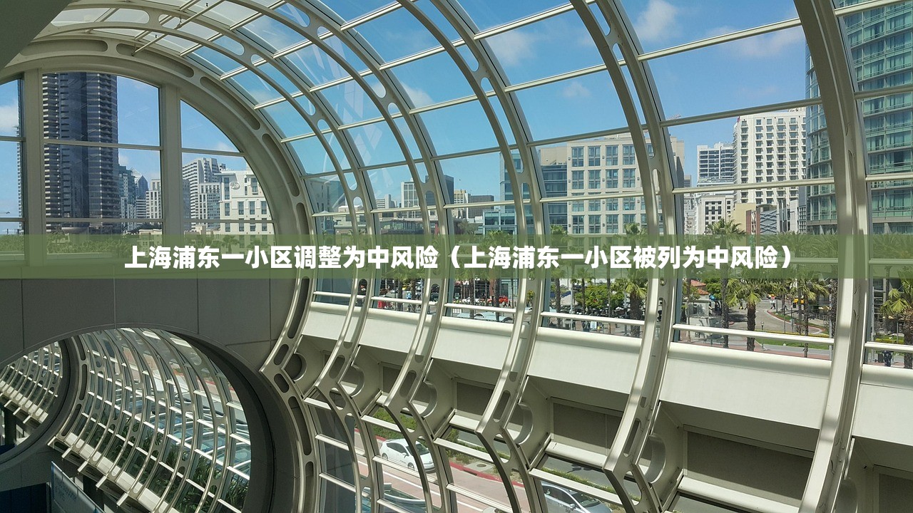 上海浦东一小区调整为中风险（上海浦东一小区被列为中风险）