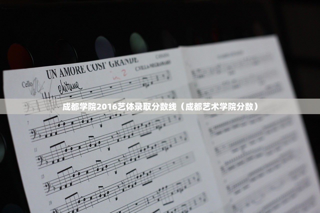 成都学院2016艺体录取分数线（成都艺术学院分数）
