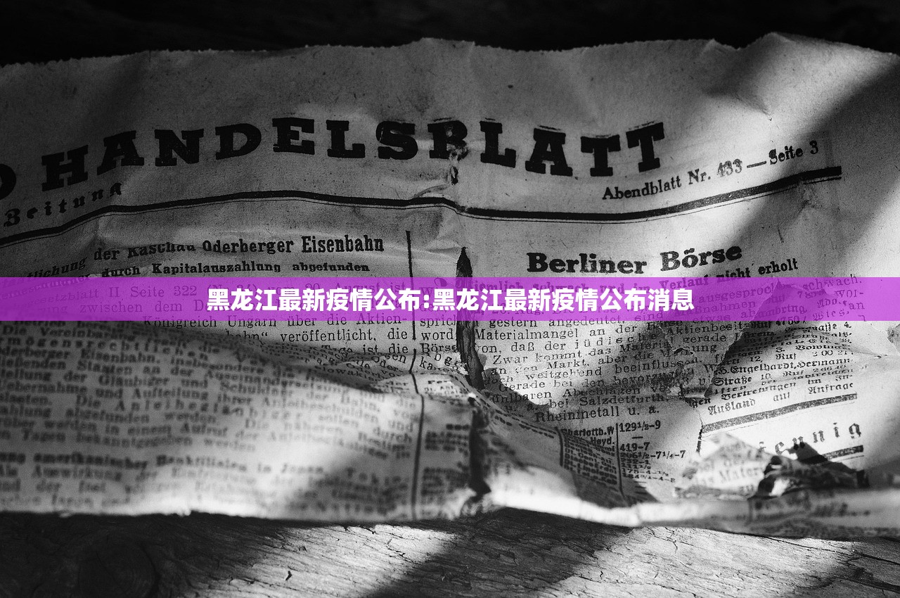 黑龙江最新疫情公布:黑龙江最新疫情公布消息