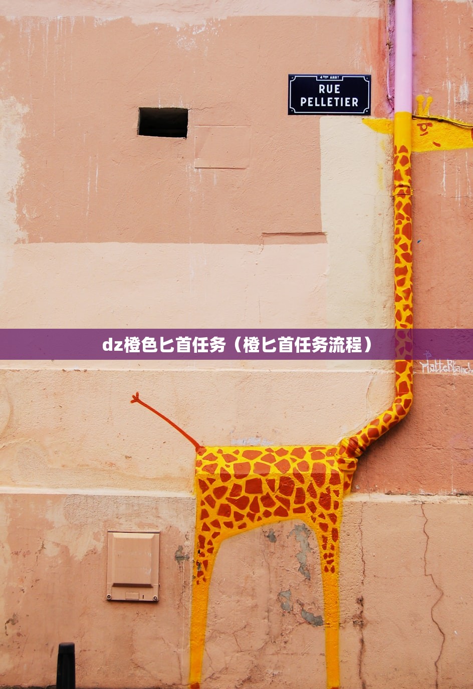 dz橙色匕首任务（橙匕首任务流程）