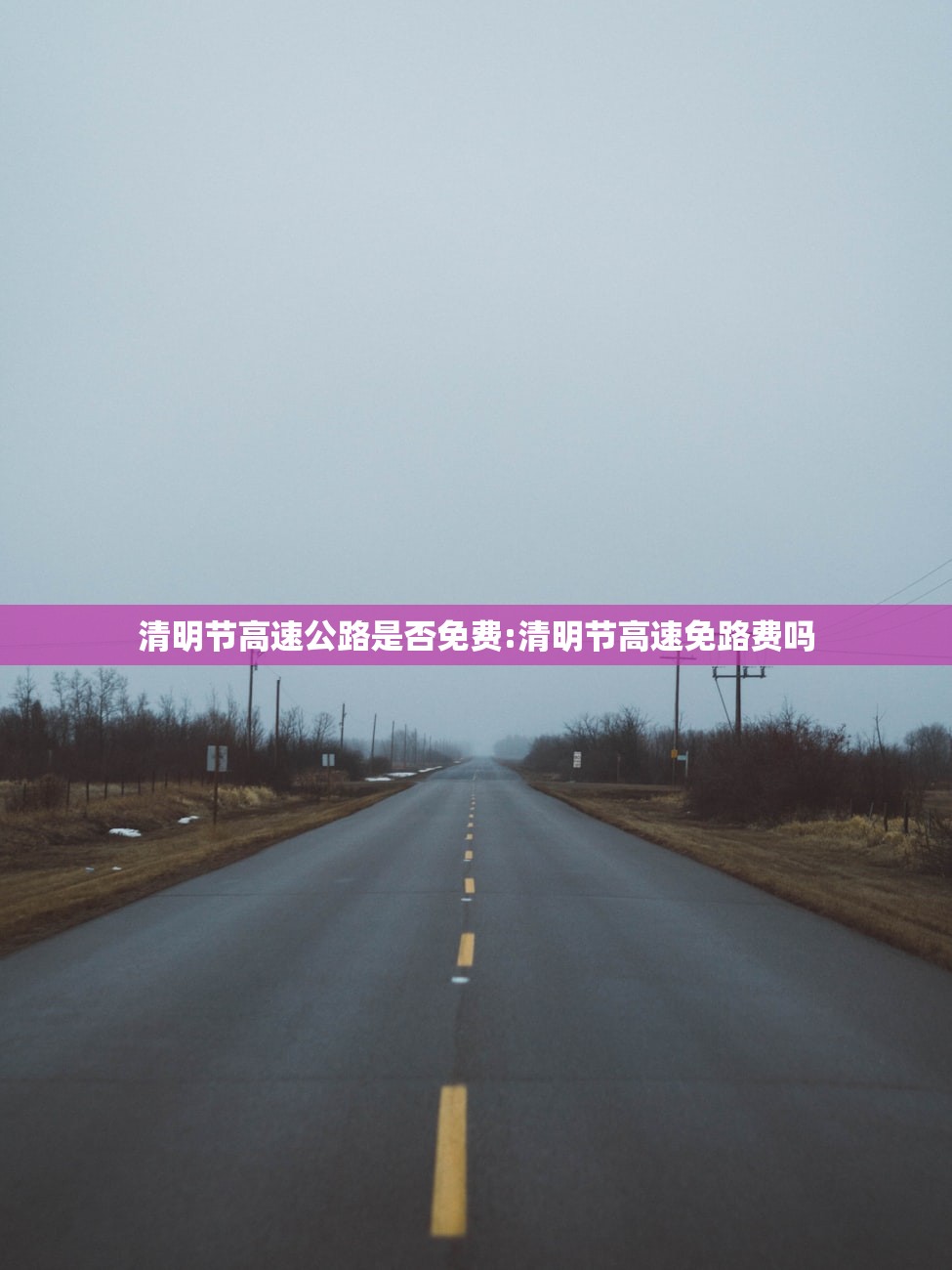 清明节高速公路是否免费:清明节高速免路费吗