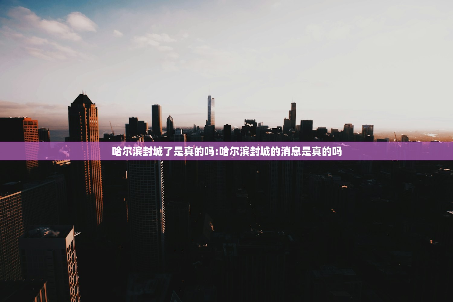 哈尔滨封城了是真的吗:哈尔滨封城的消息是真的吗