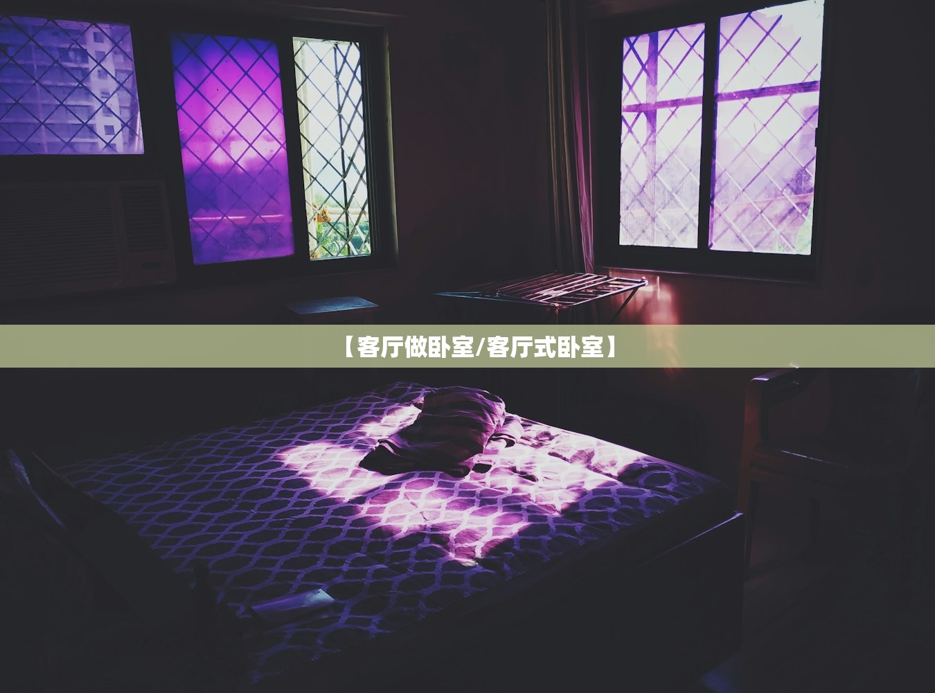 【客厅做卧室/客厅式卧室】