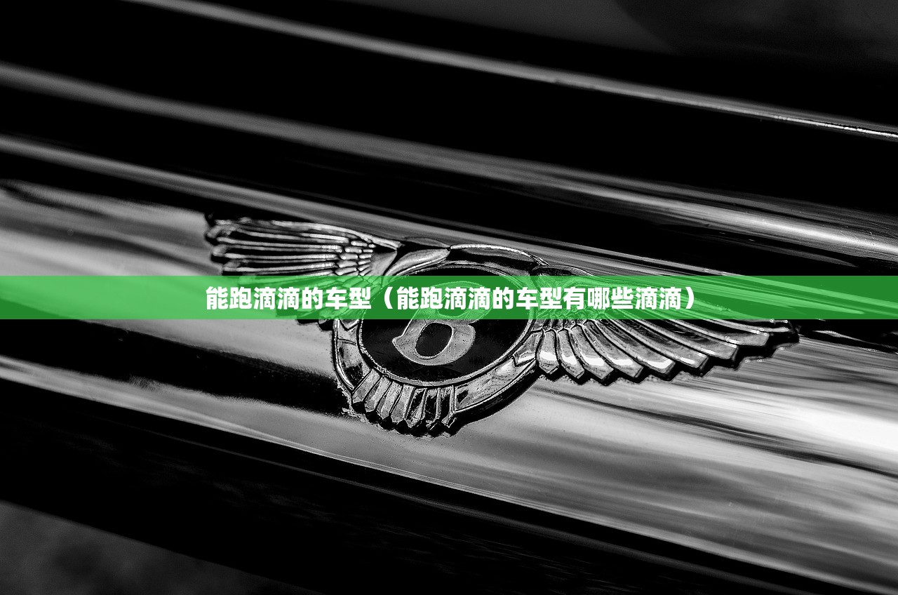 能跑滴滴的车型（能跑滴滴的车型有哪些滴滴）