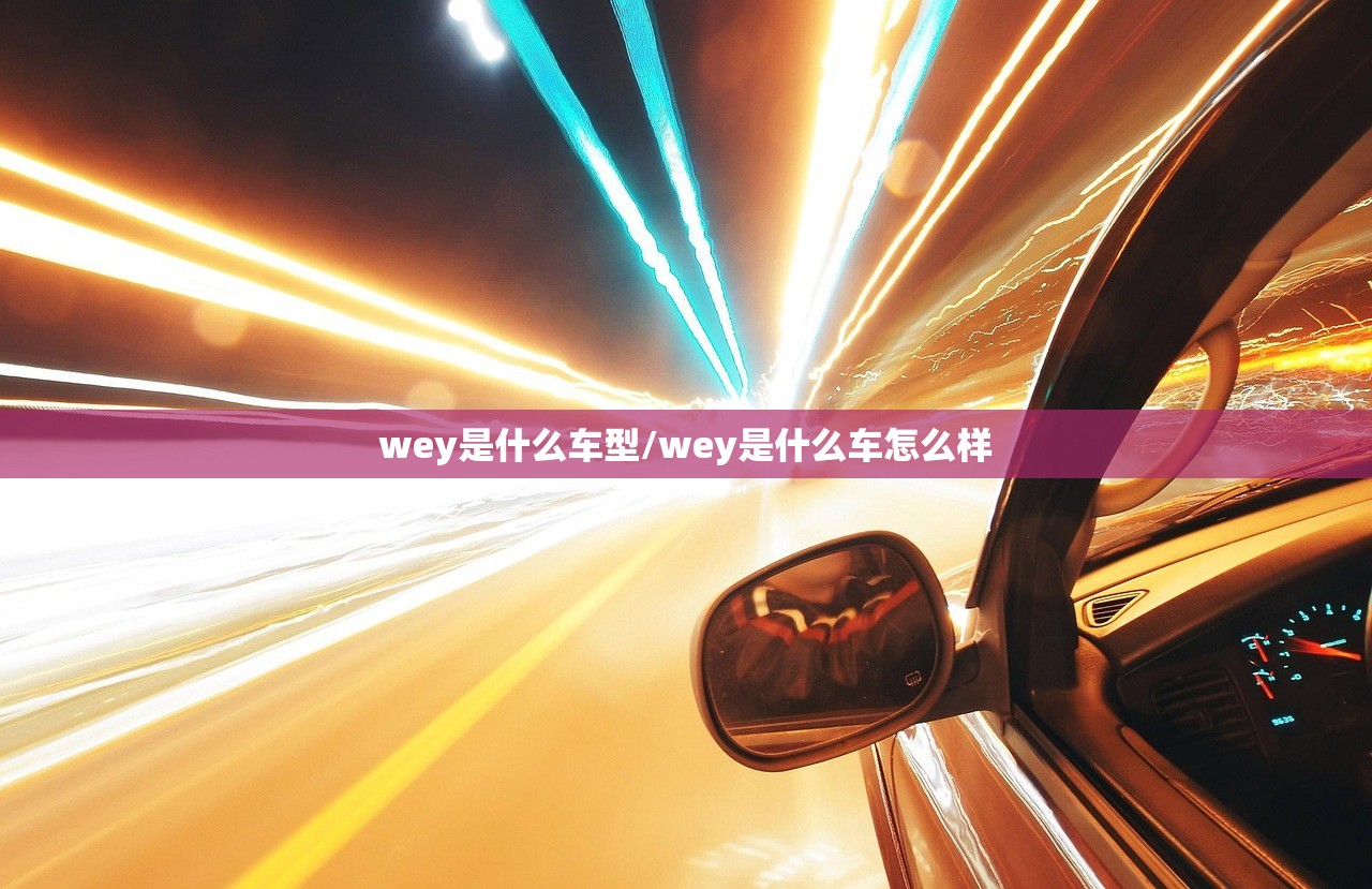 wey是什么车型/wey是什么车怎么样