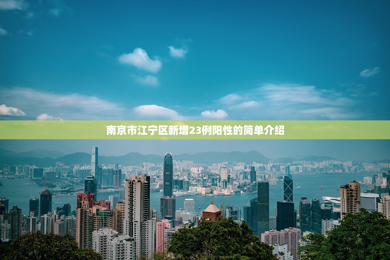南京市江宁区新增23例阳性的简单介绍