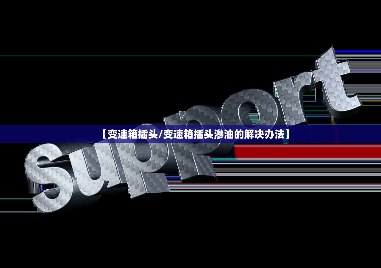【变速箱插头/变速箱插头渗油的解决办法】