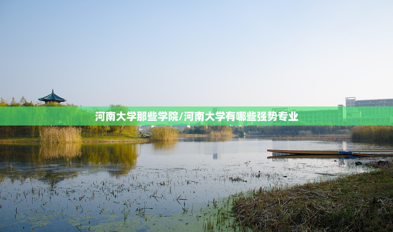河南大学那些学院/河南大学有哪些强势专业