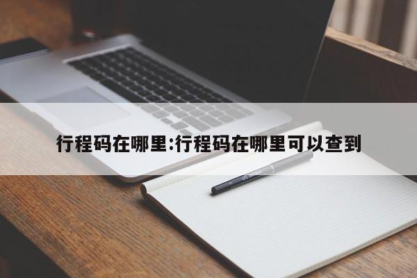 行程码在哪里:行程码在哪里可以查到